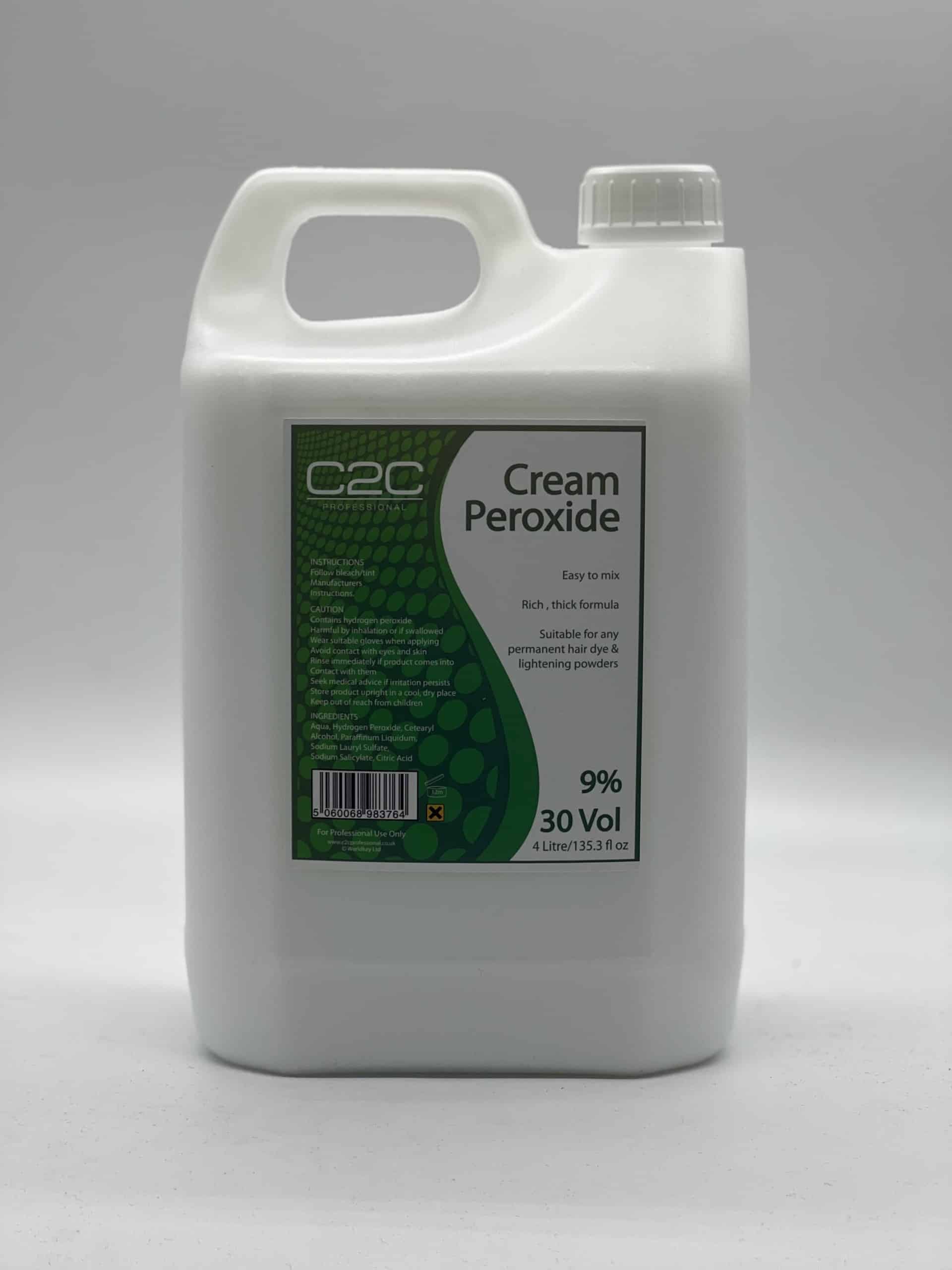 C2C Professional Cream Peroxide 9% 30vol 4 LITRE