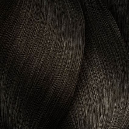 L'Oréal Majirel Cool Cover 6.17 dark ash metallic blonde hair colour swatch