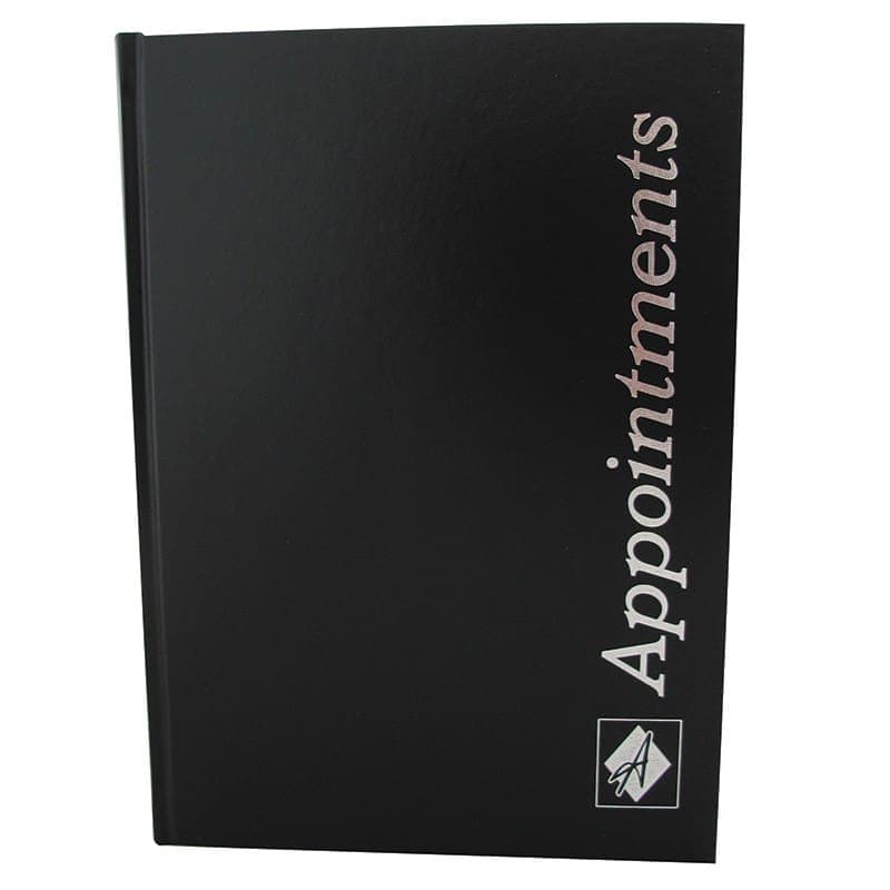 Agenda Appointment Book 6 Colomn Black