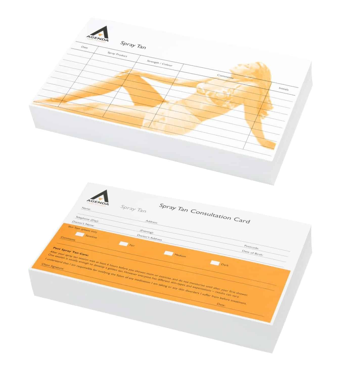 Agenda Record Cards Spray Tan (100)