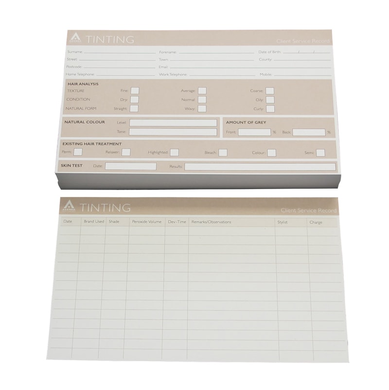 Agenda Record Cards Tinting (100)