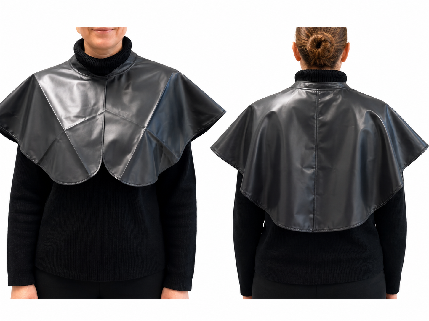 Hair Tools PVC Shoulder Cape - Black