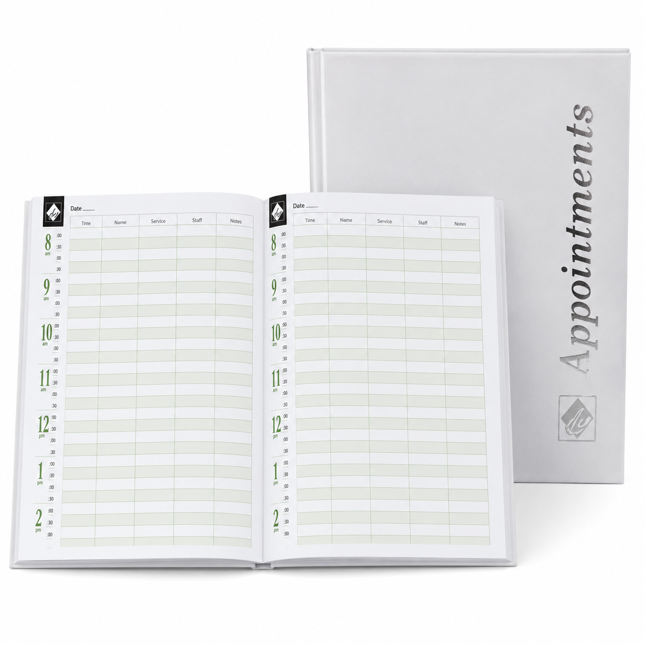 Agenda Appointment Book 6 Column White