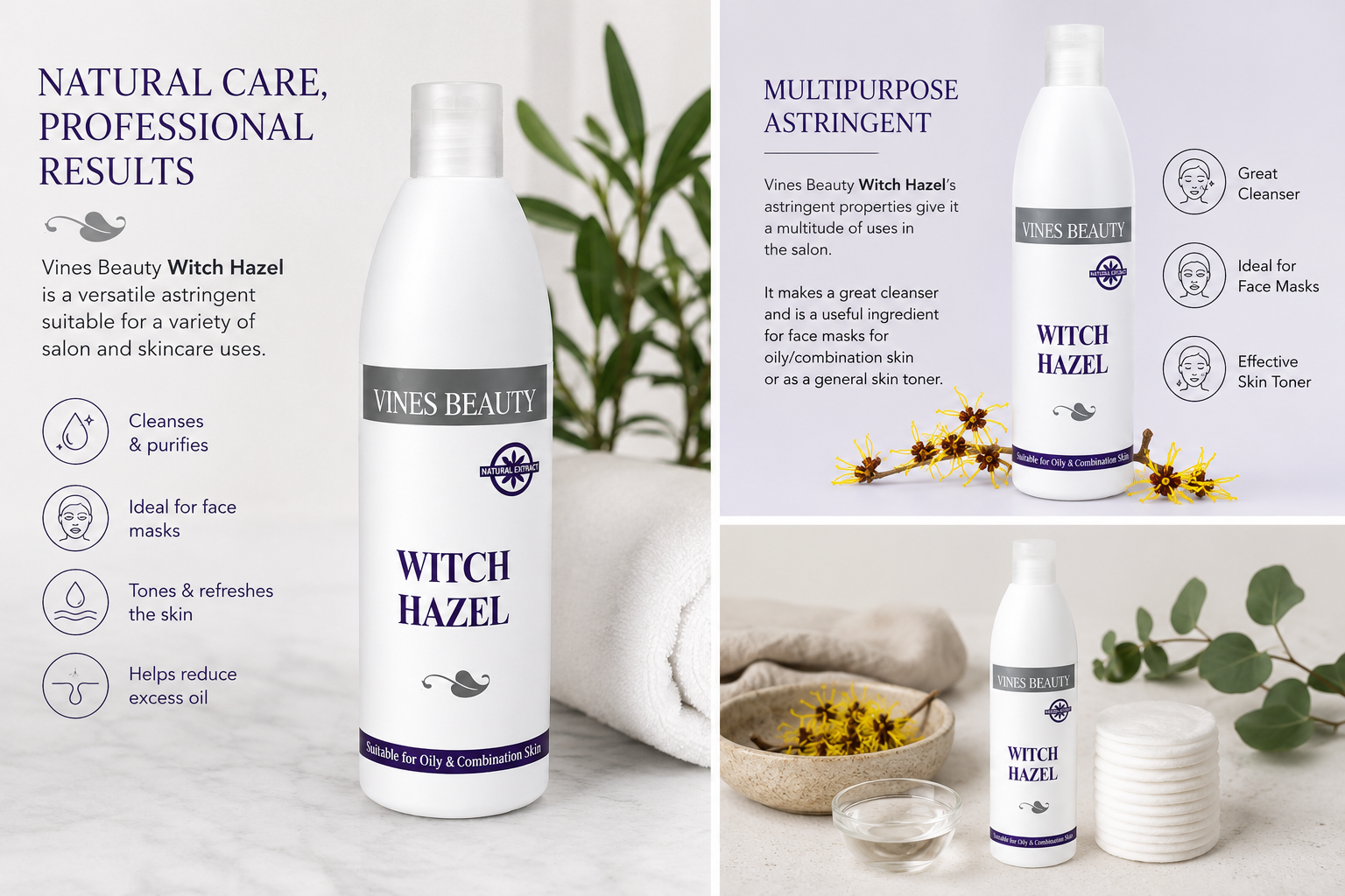 Vines Beauty Witch Hazel 500ml