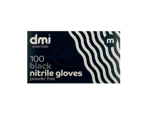 DMI Black Nitrile Medium Gloves