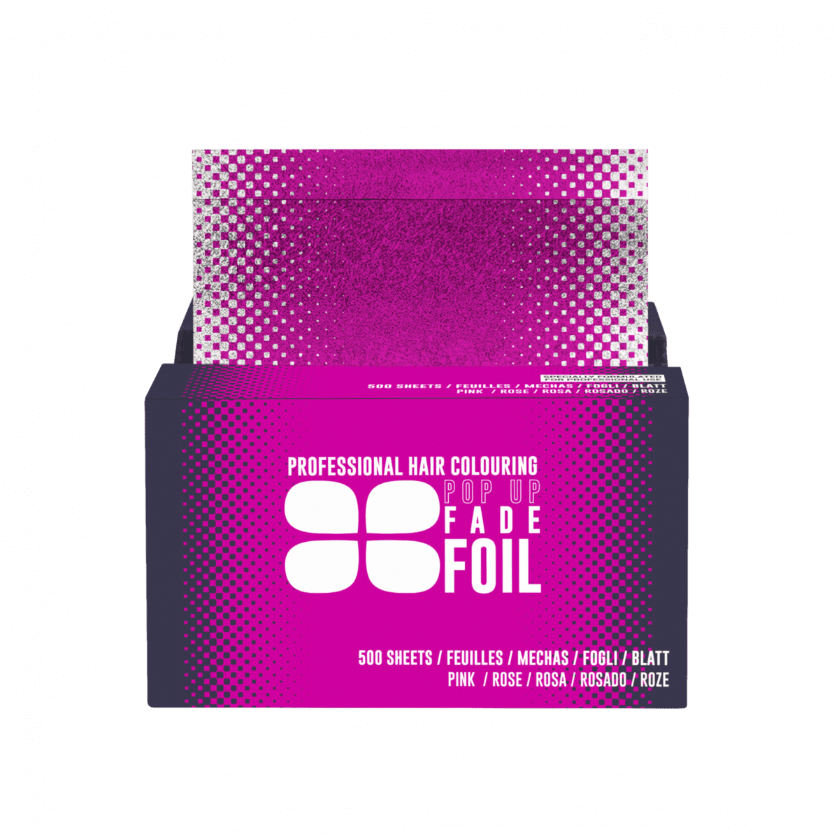 Procare Embossed Pink Fade Hair Foil Pop Up Sheets 130mmx280mm