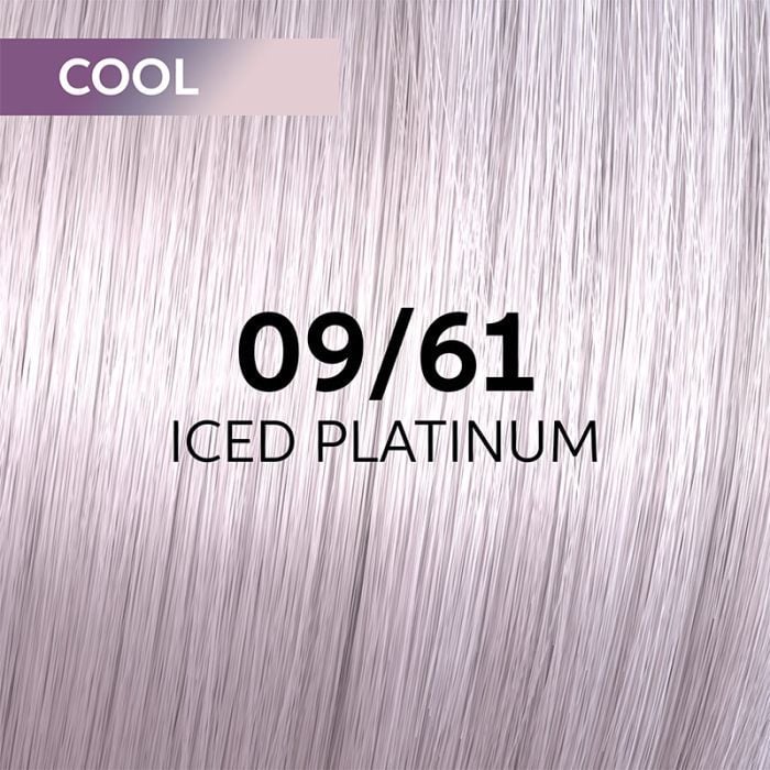 Wella Shinefinity hair colour shade 09/61 Iced platinum cool blonde swatch 