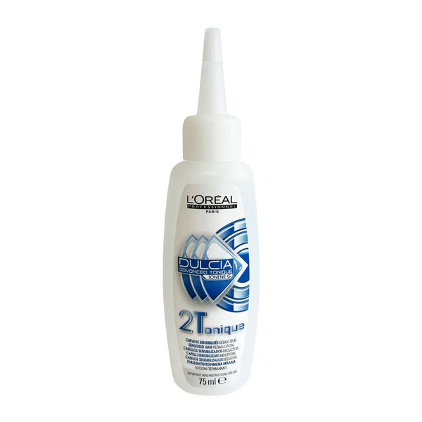L'Oreal Dulcia Tonique hair product bottle on a white background