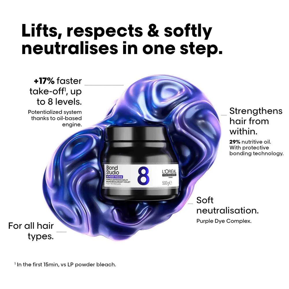 Blond Studio 8T Purple Balm Lightener 500g