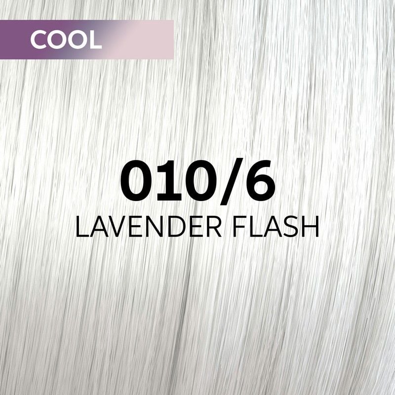 Wella Shinefinity hair colour shade Lavender Flash 010/6 cool swatch 