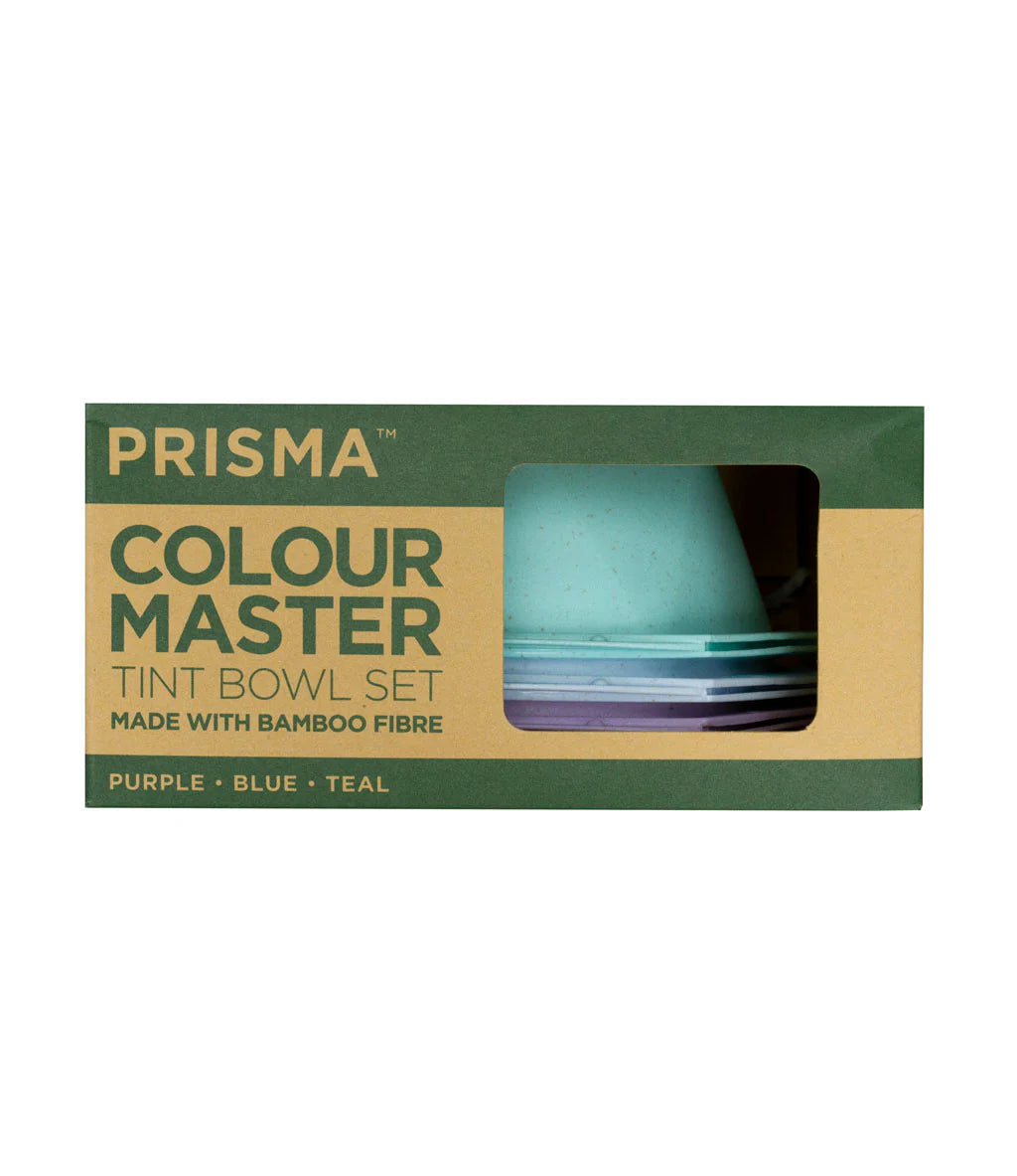 Prisma Bamboo Master Tint Bowl Set Teal/Blue/Purple