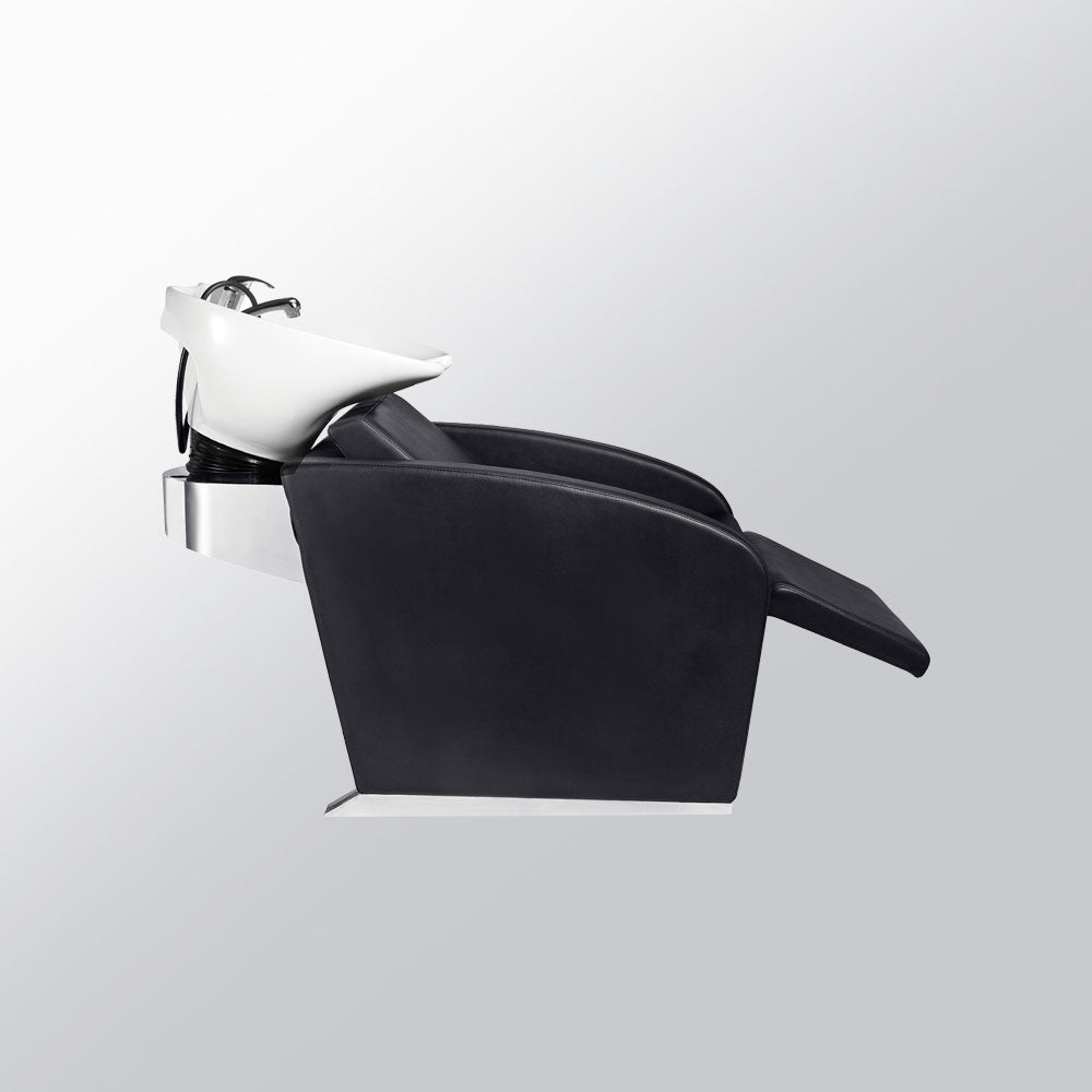 Mirplay Ralph salon shampoo unit tilting ceramic basin detail