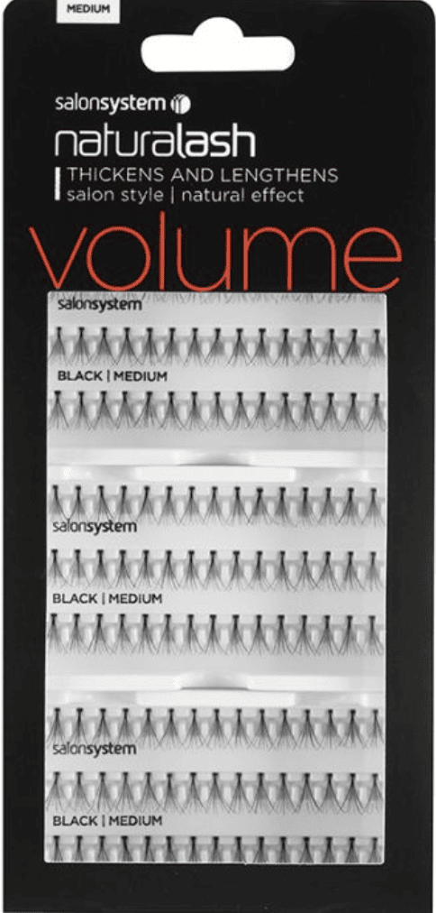 Salon System Salon Value Individual Lashes Black Medium