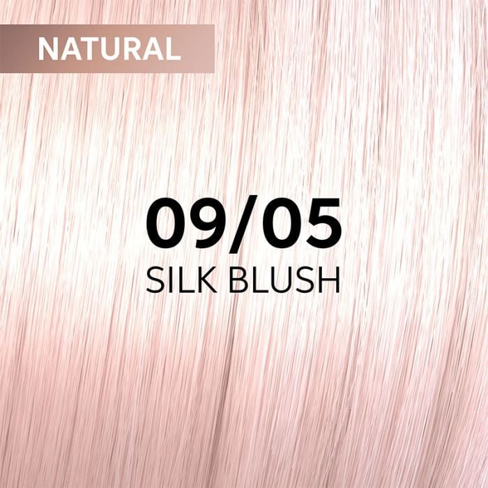 Wella Shinefinity hair colour shade 09/05 Silk Blush natural swatch 