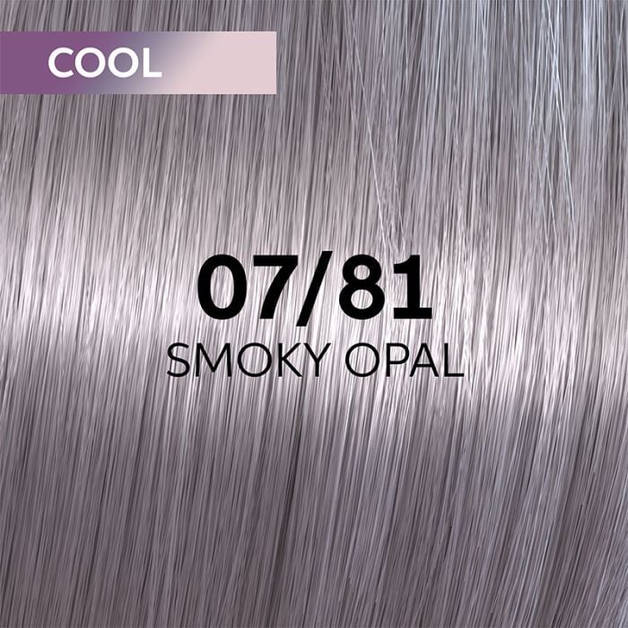 Wella Shinefinity hair colour shade 07/81 Smoky Opal cool swatch