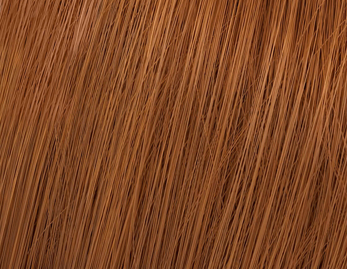 Wella Professionals Koleston Perfect Me+ 7/34 Medium Blonde Gold Red hair colour swatch