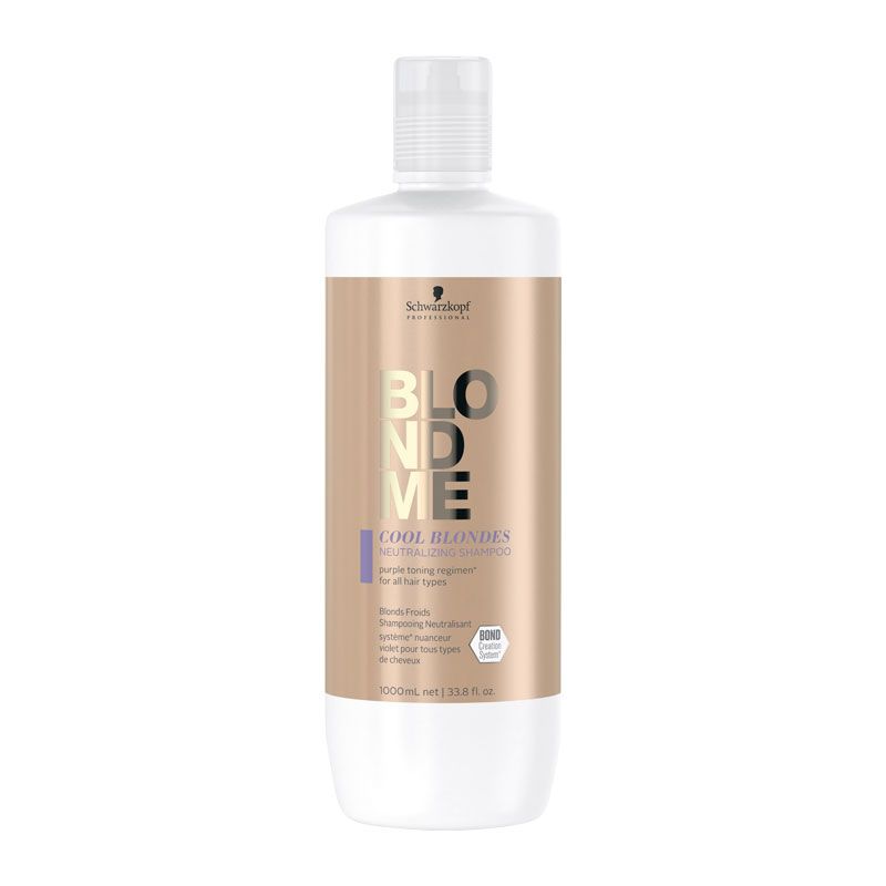 Schwarzkopf BLONDME Cool Blondes Neutralizing Shampoo 1000ml