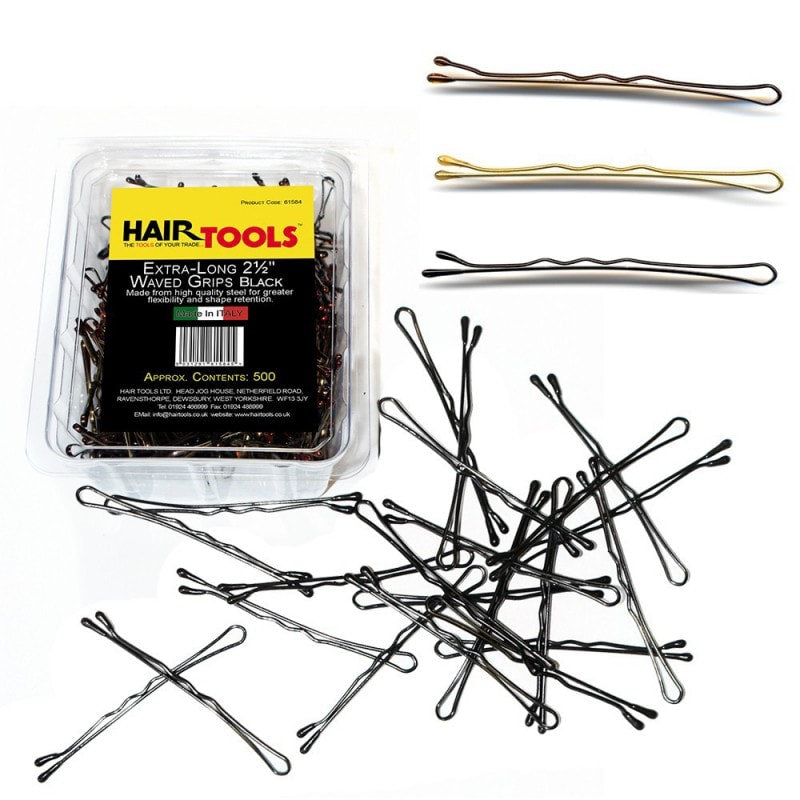 Hair Tools Ex-Long Black Wave Grips 2.5" x 500