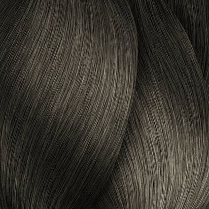 L'Oréal Majirel 5.17 light ash iridescent brown hair colour swatch