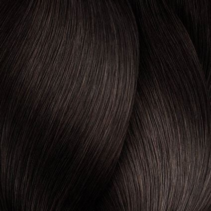 L'Oréal Majirel 5.18 light ash mocha brown hair colour swatch