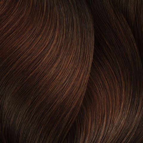 L'Oréal Majirel 5.4 light copper brown hair colour swatch