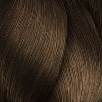 L'Oréal Majirel 7.18 ash iridescent blonde hair colour swatch