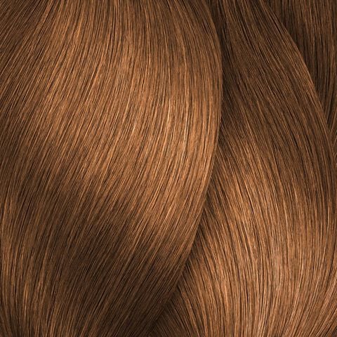 L'Oréal Majirel 8.34 light golden copper blonde hair colour swatch
