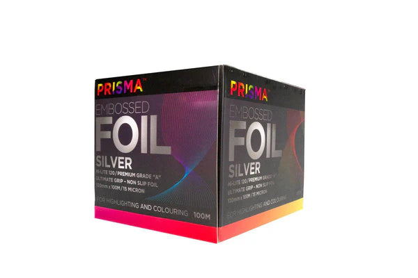PRISMA POPUP EMBOSSED FOIL SILVER (120MM X 100M)