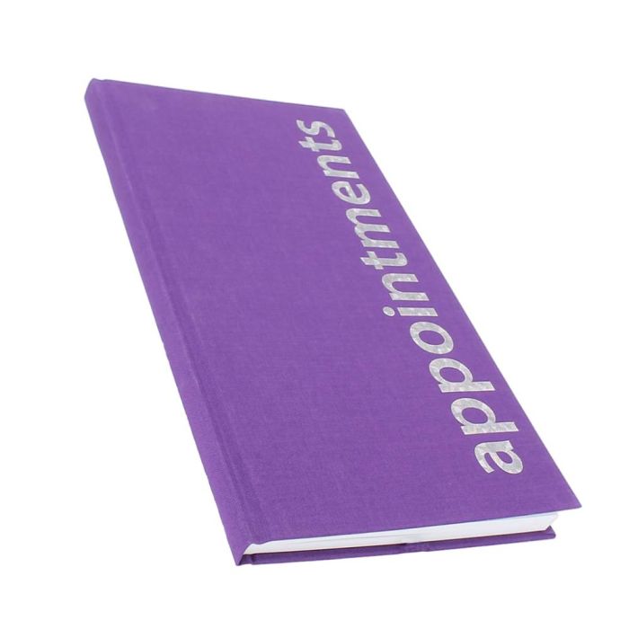 Agenda Appointment Book 3 Column Assistant Purple