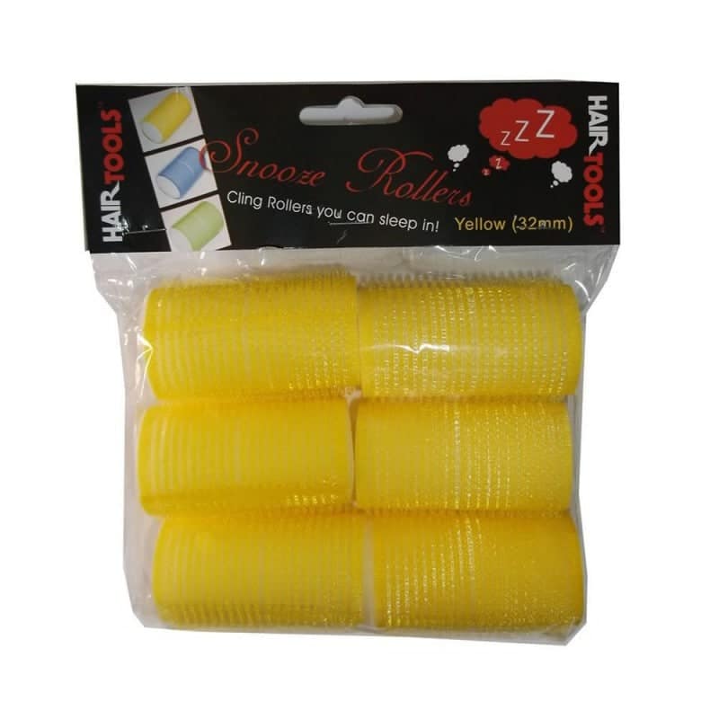 Hair Tools Snooze Rollers Yellow 32mm x 6
