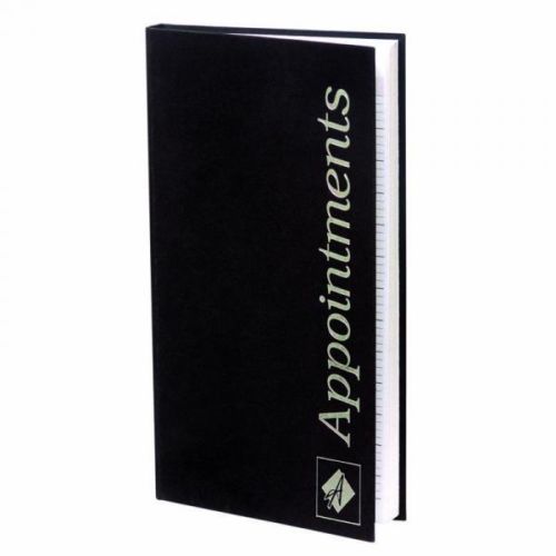 Agenda Appointment Book 3 Column Black