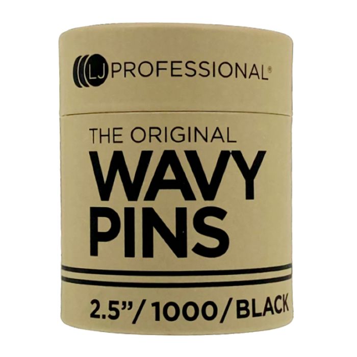 LJ 2.5" Fine Wavy Hairpins X1000 Black