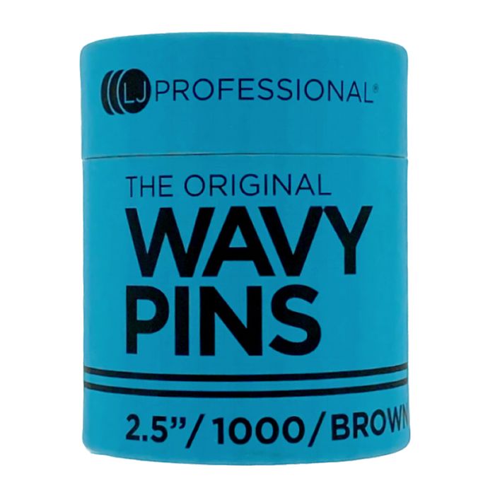 LJ 2.5" Fine Wavy Hairpins X1000 Brown