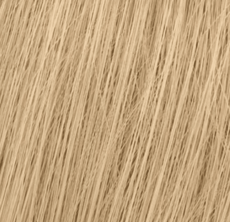 Wella Koleston Perfect Me+ 10/31 Lightest Golden Ash Blonde hair swatch