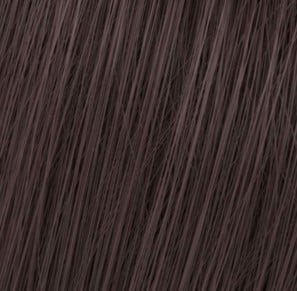 Wella Koleston Perfect Me+ 5/07 natural light brown with warm red undertone hair swatch