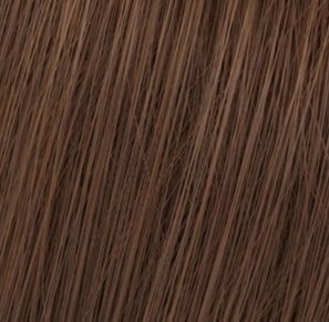 Wella Koleston Perfect Me+ 5/37 light brown gold with red undertone hair swatch