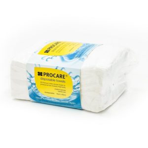 Procare Premium Disposable White Towels Pack Of 50 40cm X 80cm